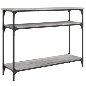 vidaXL Table console sonoma gris 100x29x75 cm bois d'ingénierie
