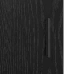 vidaXL Ensemble de mobilier de salle de bain 3 Pièces Chêne noir