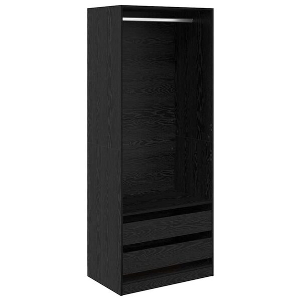 vidaXL Armoire Chêne noir 80 x 50 x 200 cm Bois d'ingénierie