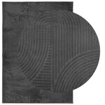 vidaXL Tapis IZA poils courts style scandinave anthracite 120x170 cm