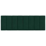 vidaXL Coussin de tête de lit Hanko vert foncé 120 cm velours