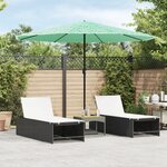 vidaXL Parasol de jardin avec mât en acier vert 324x324x247 cm