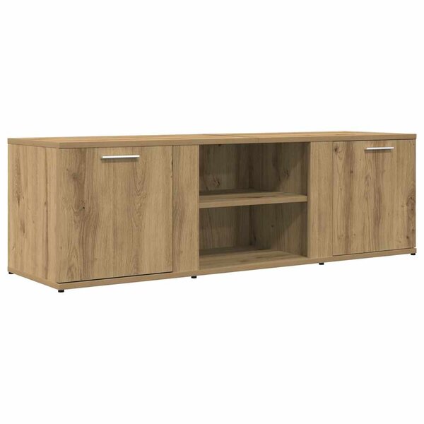 vidaXL Meuble TV chêne artisanal 120x34x37 cm bois d'ingénierie
