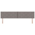vidaXL Tête de lit Design en Blocs Diamant Taupe 200 cm en Tissu