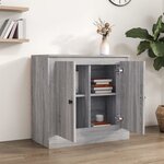 vidaXL Buffet sonoma gris 70x35 5x67 5 cm bois d'ingénierie