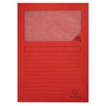 Paquet De 40 + 10 Chemises À Fenêtre Super 160g/m2 - 22x31cm - Couleurs Assorties - X 8 - Exacompta