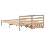 vidaXL Cadre de lit sans matelas 160x200 cm bois massif de pin