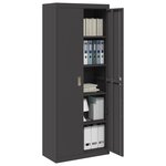 vidaXL Armoire de rangement 2 Pièces Noir 80 x 40 x 200 cm Acier