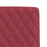 vidaXL Chaises à manger lot de 4 rouge bordeaux similicuir