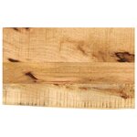 vidaXL Dessus de table 60x40x3 8 cm bord vif bois massif manguier brut