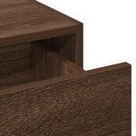 vidaXL Table de Toilette Marron 60 x 40 x 70 cm Bois d'ingénierie