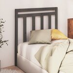 vidaXL Tête de lit Gris 106x4x100 cm Bois massif de pin