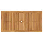 Ensemble salle à manger jardin vidaXL 9 pièces Gris Poly Rotin Acacia