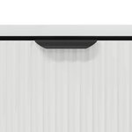 vidaXL Table basse Blanc brillant 90 x 49 x 46 cm Bois d'ingénierie