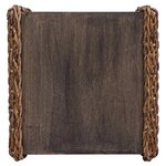 vidaXL Table basse Naturel 45 x 45 x 45 cm Bois de Mahogany Massif