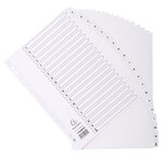 Jeu intercalaire carte blanche A4 20 Onglets A-Z x 10 EXACOMPTA