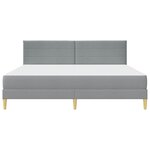 vidaXL Cadre de lit Gris clair 180 x 200 cm Polyester
