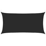 vidaXL Voile d'ombrage 160 g/m² Noir 2 5x4 5 m PEHD