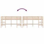 vidaXL Lit mezzanine d'enfants sans matelas avec échelle 90x190 cm