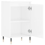 vidaXL Buffets 2 Pièces blanc brillant 40x35x70 cm bois d'ingénierie