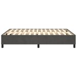 vidaXL Cadre de lit Gris foncé 140x190 cm Velours