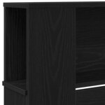 Cabinet de Tête vidaXL Noir Chêne 220x18 5x104 5 cm