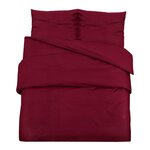 vidaXL Ensemble de housse de couette Bordeaux 225x220 cm Microfibre
