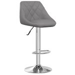 vidaXL Tabourets de bar lot de 2 gris similicuir