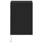 vidaXL Meubles TV muraux avec lumières LED 2 Pièces noir 41x31x45 cm