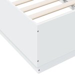 vidaXL Cadre de lit sans matelas blanc 75x190 cm