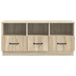 vidaXL Meuble TV Chêne Sonoma 102 x 34 5 x 47 cm Bois d'ingénierie
