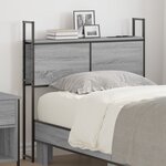 vidaXL Tête de lit de rangement Sonoma gris 80 cm Bois d'ingénierie