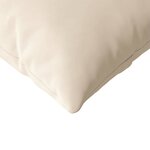 vidaXL Coussins de canapé 2 Pièces Beige 120 x 40 cm tissu