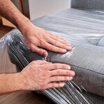 Pack and Move - Housse protection canapé 2 place - 150 x 300 cm - Imperméable et anti-poussière - Fermeture facile