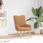 vidaXL Fauteuil relaxant Beige 63 x 67 x 94 cm tissu