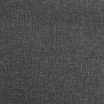 vidaXL Chaises pivotantes à manger lot de 6 Gris foncé Tissu