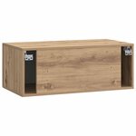 vidaXL Meuble TV mural 78 5 x 41 x 30 cm Chêne artisanal