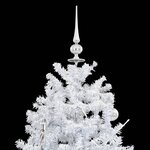 vidaXL Arbre de Noël neigeux avec base de parapluie Blanc 190 cm