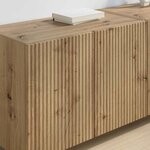 vidaXL Meuble TV mural 2 Pièces Chêne artisanal 59 5 x 31 x 40 cm