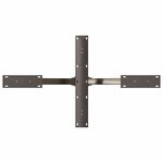 vidaXL Pied de table basse en forme d'araignée noir 98 x 58 x (42-43) cm en acier