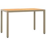 vidaXL Meubles à dîner de jardin et coussins 3 Pièces Poly rotin Beige