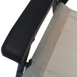 vidaXL Chaises de jardin pliables lot de 2 Textilène Taupe