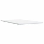 vidaXL Sommier à lattes de lit avec matelas Crème 120x200 cm Tissu