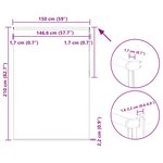 vidaXL Store enrouleur occultant largeur du tissu 146 6 cm polyester