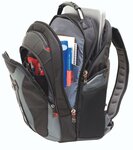 Sac à dos ordinateur portable wenger pegasus 17" max (noir/bleu)