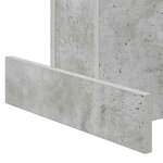 vidaXL Table d'appoint Gris béton 44 5 x 45 x 55 cm Bois d'ingénierie