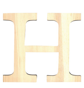Alphabet en bois 11 5cm Lettre H