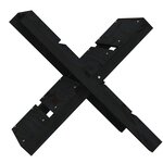 vidaXL Porte-bûches Noir 47x39 5x48 cm Bois massif de pin