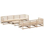 vidaXL Salon de jardin 8 Pièces bois de pin massif