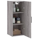 vidaXL Armoire murale sonoma gris 34 5x34x90 cm